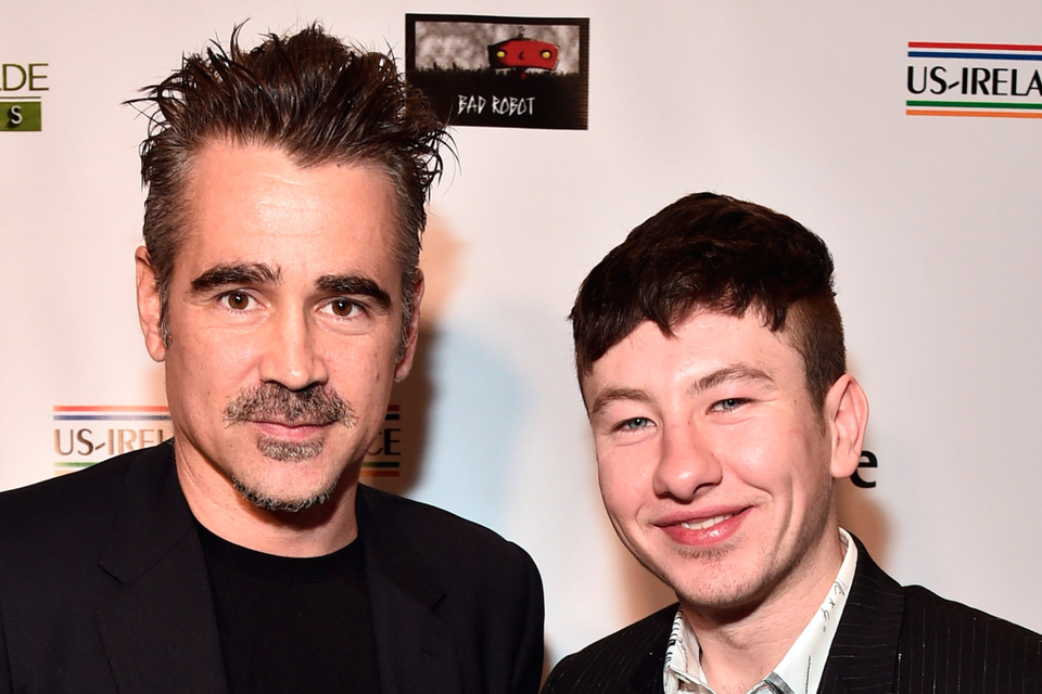 Colin Farrell presented fellow Dubliner Barry Keoghan with a prize at the Oscar Wilde Awards in Los Angeles
