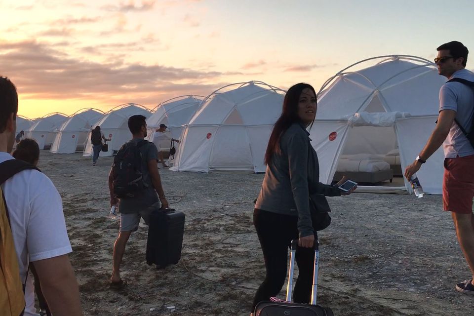 Fyre Festival tents weren't quite the luxury villas the attendees were expecting