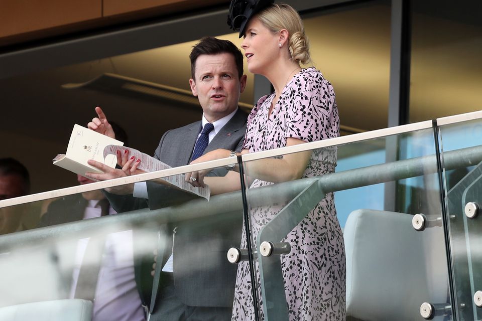 Declan Donnelly and Ali Astall during day two of Royal Ascot at Ascot Racecourse (Steve Parsons/PA Images)