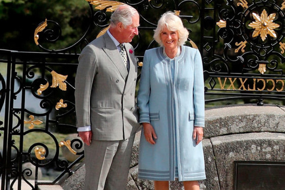Charles and Camilla during a visit to Powerscourt House and Gardens in Enniskerry, Co Wicklow. Photo: Chris Jackson/PA Wire
