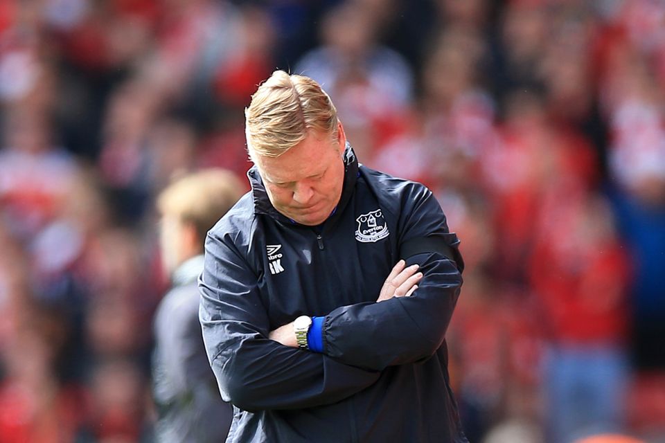 Everton manager Ronald Koeman. Photo: PA
