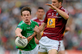 thumbnail: Fermanagh’s Tomás Corrigan tackles Westmeath’s Kevin Maguire during their All-Ireland SFC, Round 4A match at Kingspan Breffni Park in Cavan last Saturday