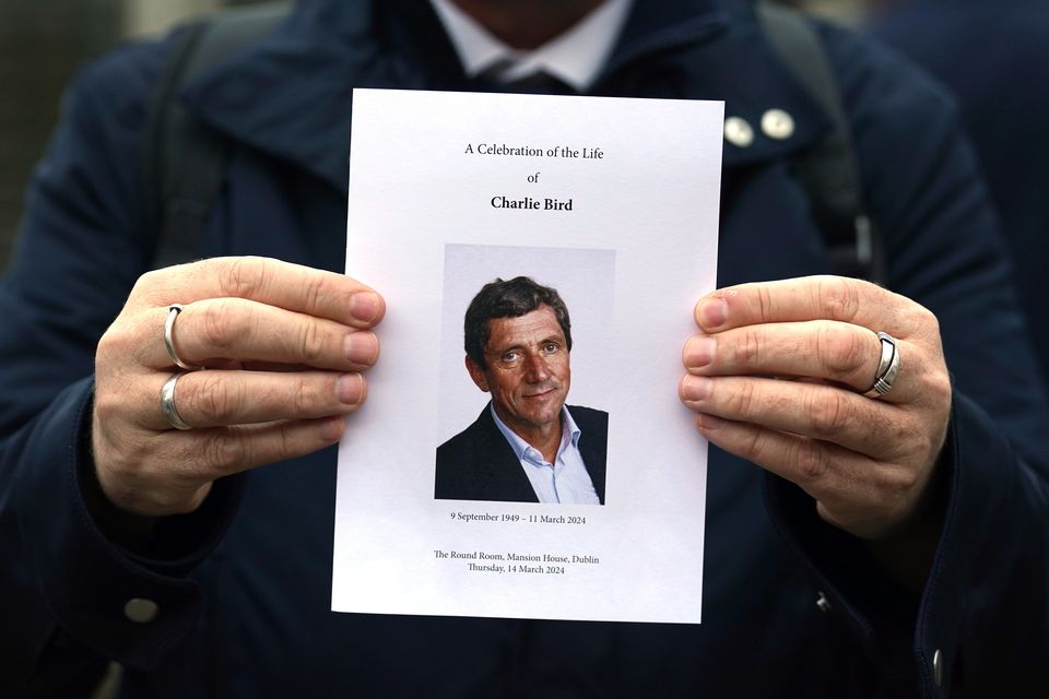 The order of service (Brian Lawless/PA)