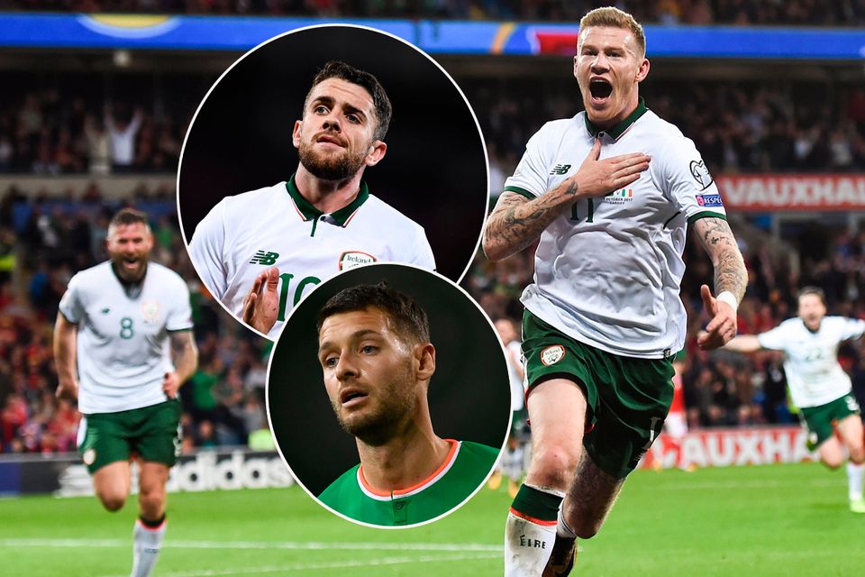 James McClean was Ireland's star man in qualifying campaign, Robbie Brady (inset, top) could do more while Wes Hoolahan (inset, bottom) is one of our ball players