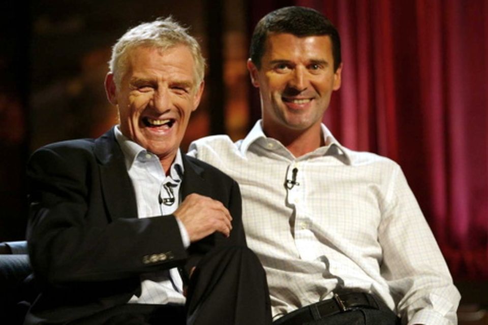 Roy Keane with Eamon Dunphy after the publication of Keane's biography