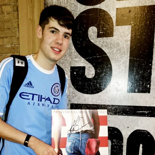 Brendan Quinn in New York when Bruce Springsteen was playing on Broadway in 2018