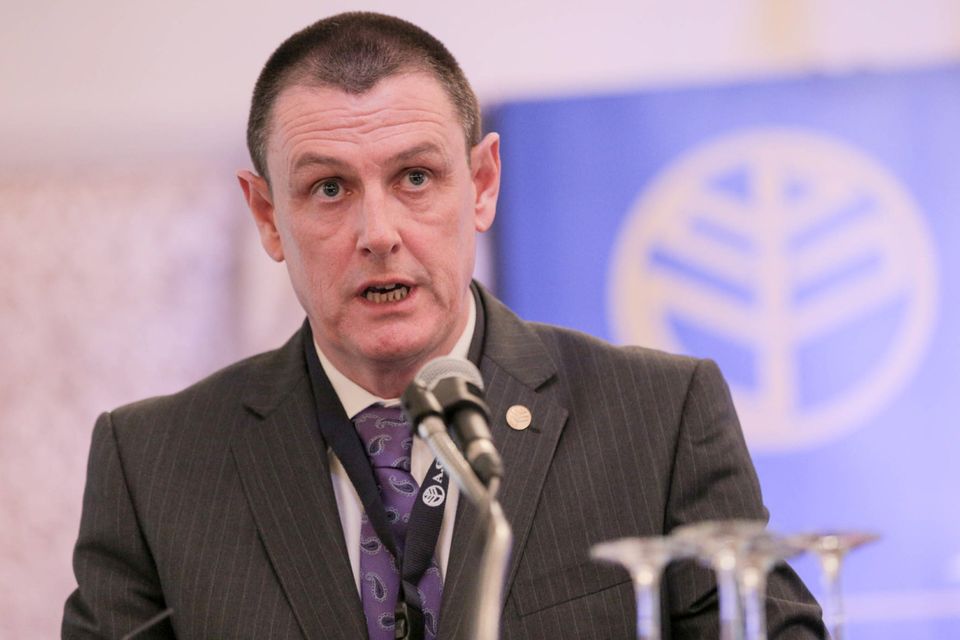 AGSI president Tim Galvin has criticised Garda Commissioner Nóirín O’Sullivan at the annual conference in Westport, Co Mayo. Photo : Keith Heneghan / PhocusEuropean
