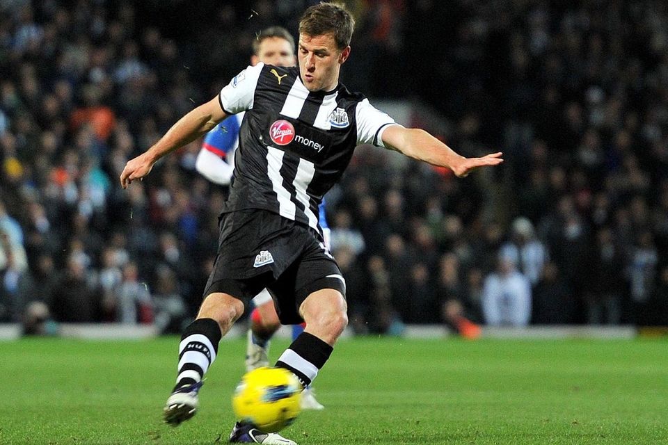 Ryan Taylor, pictured, returns to the Newcastle squad for Sunday's trip to Tottenham after a 26-month injury lay-off