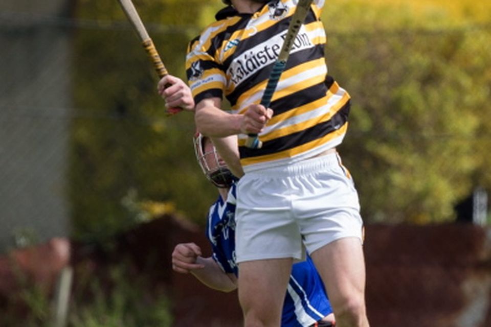 Naoise Moynihan-O Bradaigh of Colaiste Eoin in the Dublin Juvenile A Hurling Final: Colaiste Eoin v Colaiste Eanna at O'Toole Park. 29/4/2015 
Picture by Fergal Phillips.