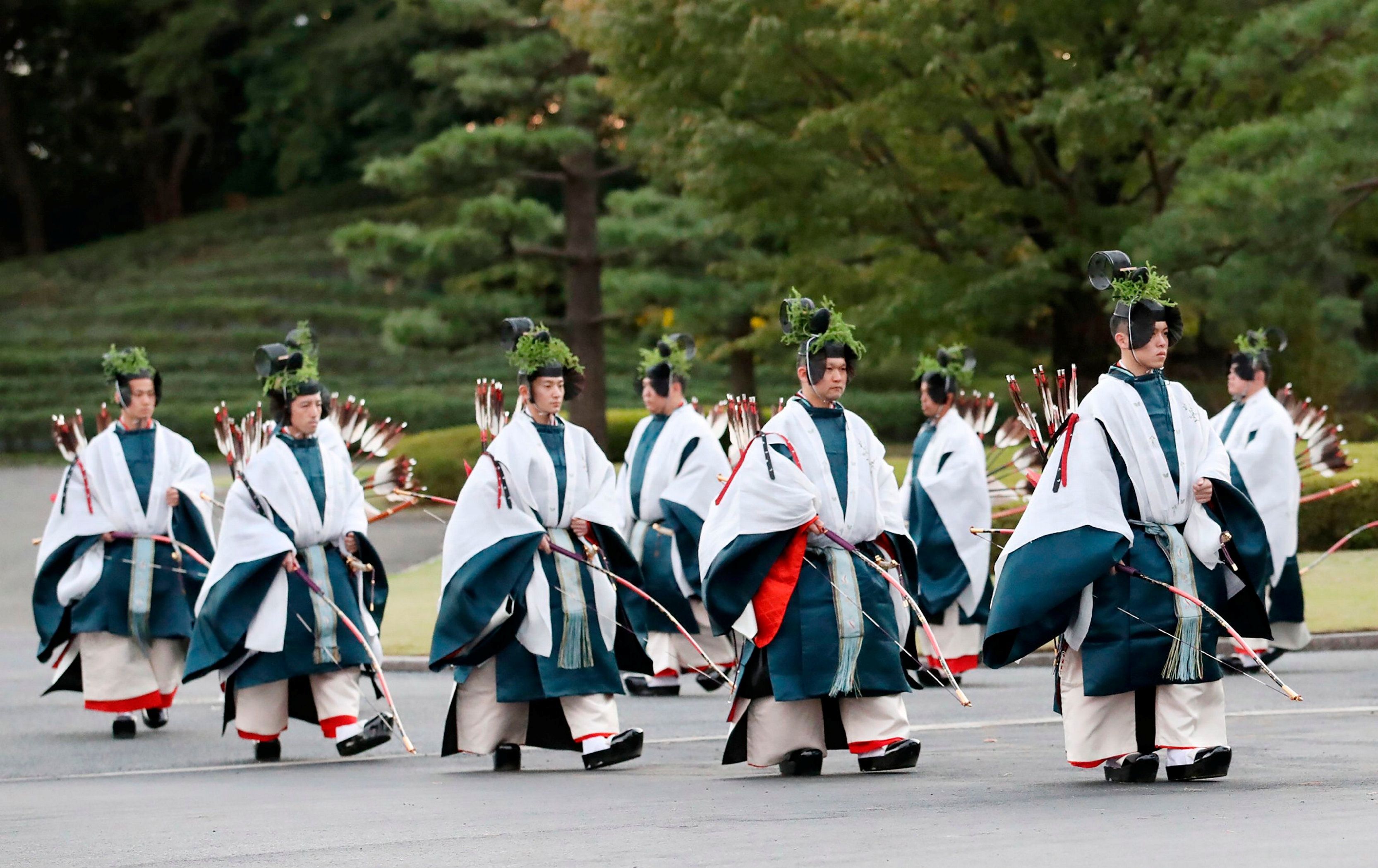 Japanese emperor begins last major accession rite: spending the