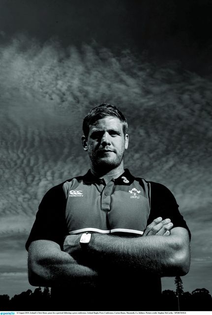 13 August 2015; Ireland's Chris Henry poses for a portrait following a press conference. Ireland Rugby Press Conference, Carton House, Maynooth, Co. Kildare. Picture credit: Stephen McCarthy / SPORTSFILE