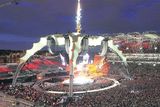 thumbnail: U2 set the 'Claw' stage alight with their 360° Tour live performance at Croke Park in Dublin last night. Photo: FRANK McGRATH