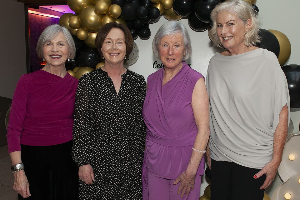 Mary Masterson, Alice Joyce, Eileen Coughlan and Darina Joyce at the Joyces 80th Anniversary celebrations in the Ferrycarrig Hotel. Pic: Jim Campbell