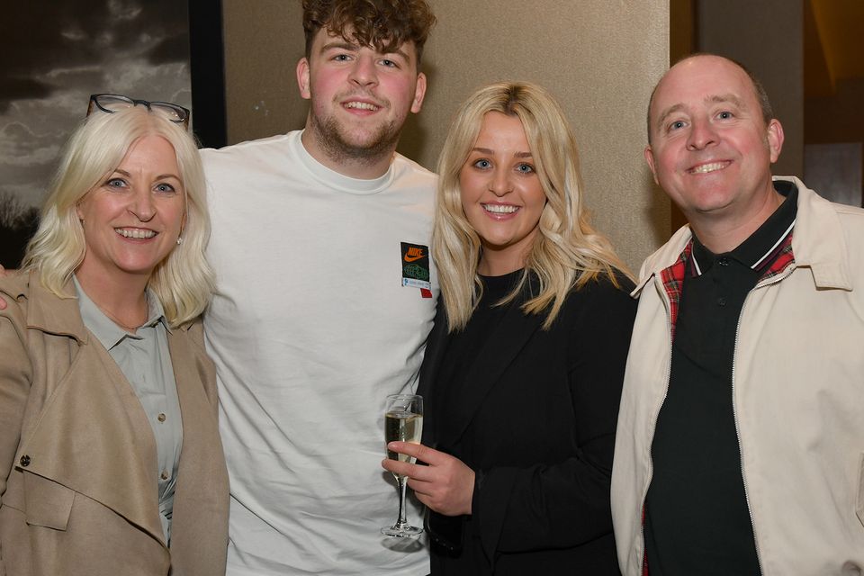 Elaine, Jackie, Karen and Eddie Maguire at the fundraiser held in the Crowne Plaza in aid of the North Louth Hospice and Do It for Dickie. Photo: Ken Finegan/www.newspics.ie