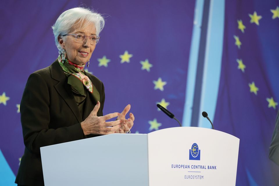 The ECB and Christine Lagarde is in a position where if it backed away from further rate hikes, its credibility would be blown. Photo: Andreas Rentz/Getty Images