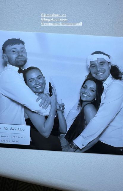 James Lowe, Arnica Palmer, Emma Hempenstall and Hugo Keenan. Photo: Instagram/Arnica Palmer.