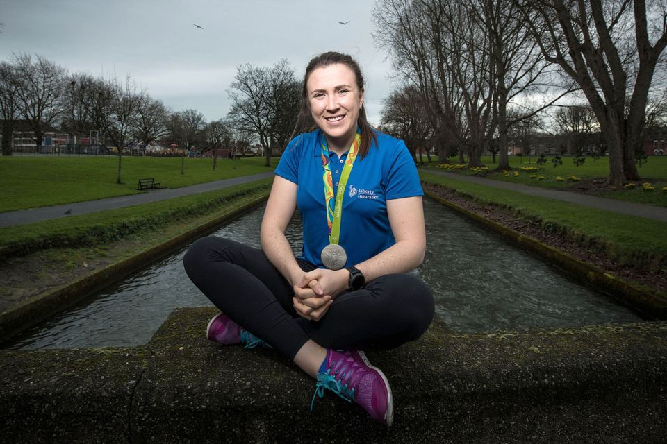 Annalise Murphy with her Olympic Silver medal. Photo: Dan Sheridan
