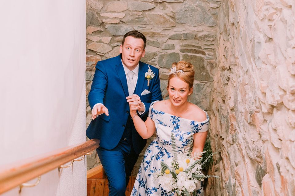 Real Wedding: The Irish bride wore the prettiest blue dress for her  intimate wedding in Cavan | Irish Independent