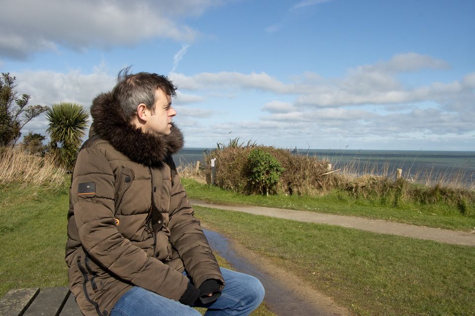 Simon Bourke at Rosslare Strand. 