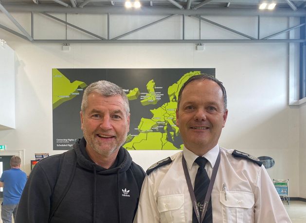 Ireland and Manchester United football legend Denis Irwin pictured in Mayo after celebration event