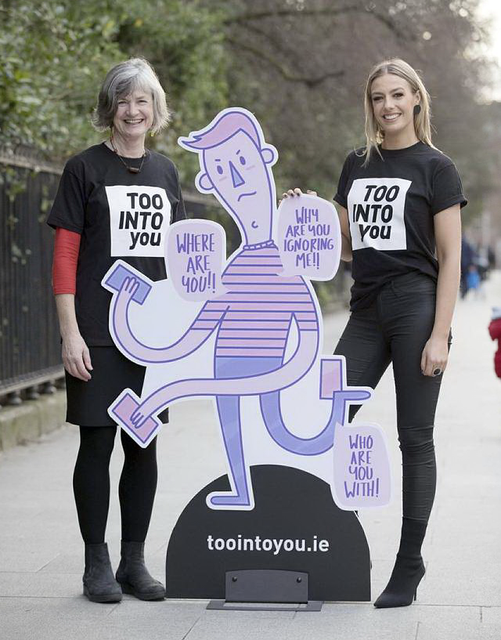 Bláthnaid Treacy and Margaret Martin are encouraging young women to recognise danger signs of abuse and seek help
Photo: Paul Sharp/SHARPPIX
