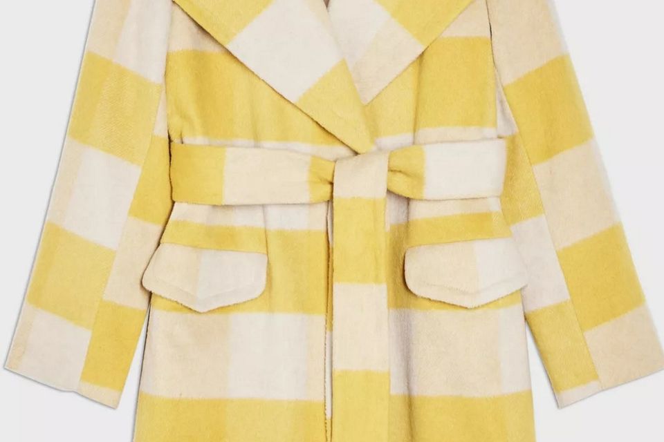 Miss selfridge outlet yellow coat