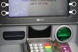 thumbnail: An onscreen message at the scene of the ATM foiled raid on the Main Street in Virginia, Co Cavan.
Pic Steve Humphreys
