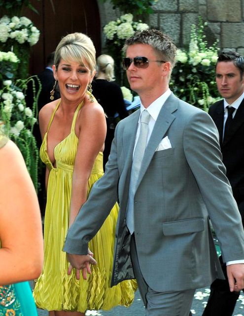 Pippa O'Connor, Brian Ormond at Robbie and Claudine Keane's wedding in 2008