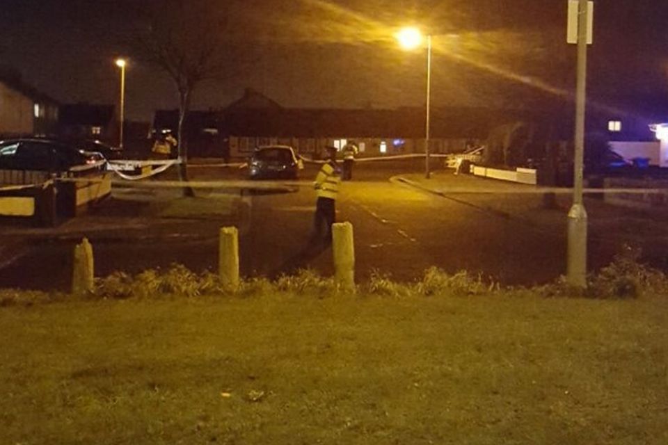 The scene of a fatal shooting in Clondalkin (Photo: Independent.ie)