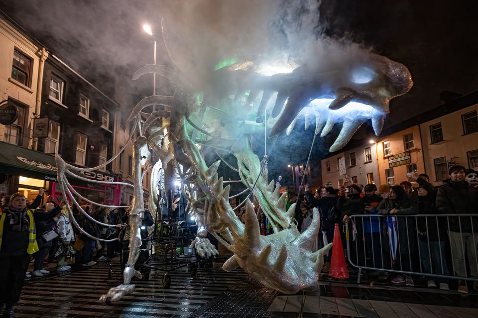 A previous Dragon of Shandon parade in Cork. Photo: Jim Rocks