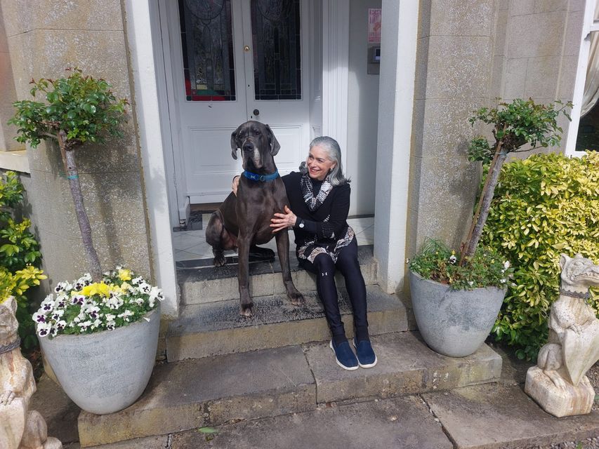 Owner Libby Sheehy with her dog