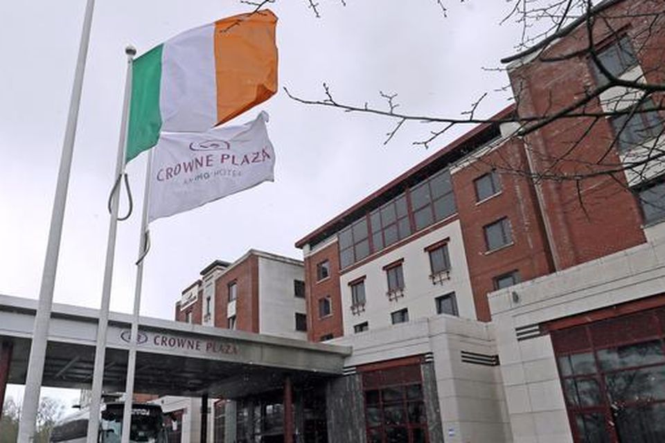 The Crowne Plaza hotel, Santry, near Dublin Airport, where travellers arriving from one of 33 high-risk countries will stay during a mandatory 12-day quarantine (PA)