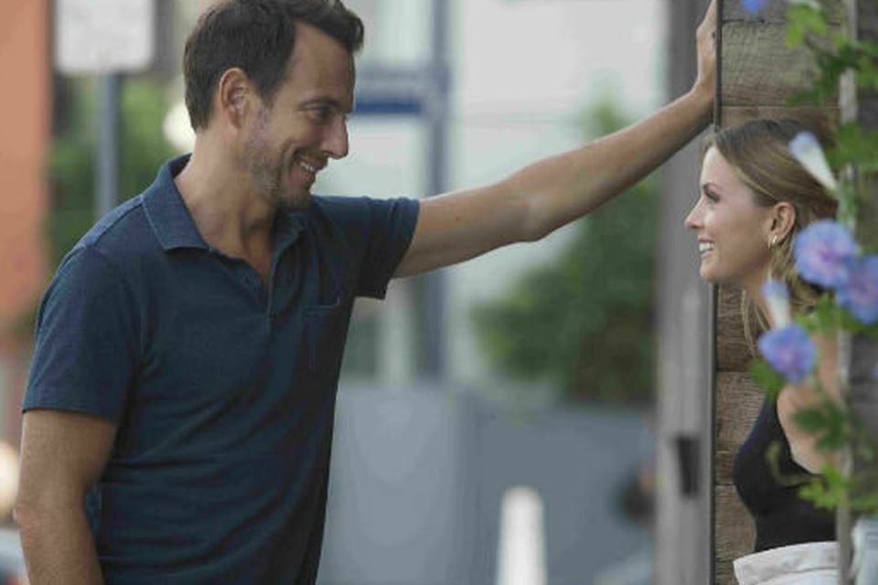 Will Arnett and Rachel Kearney in Arnett in Flaked. Photo: Netflix