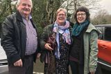 thumbnail: Betty and Mick Breen from Beech Grove, Castlebridge, collecting their May bush from Aileen Lambert