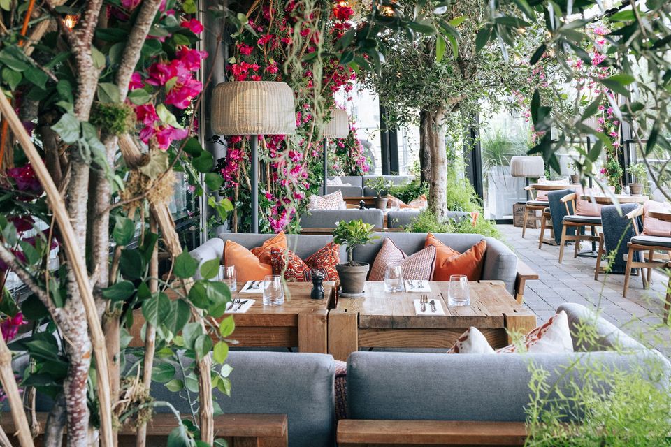 Floral installation by Fox Flowers for Solstice at the River Club. To book, see theriverclubcork.ie