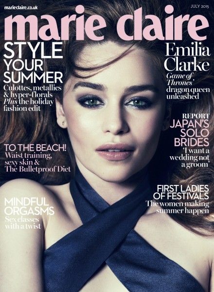 Emilia Clarke covers Marie Claire, July 2015
