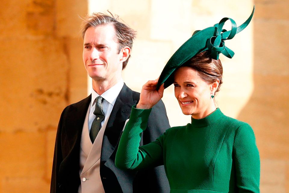 Pippa Middleton displays flawless maternity style in green midi dress at  nine months pregnant | Irish Independent