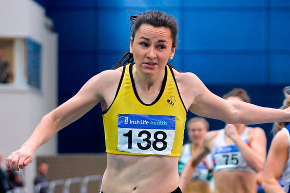 In-form: Phil Healy in action at the National Indoor Championships