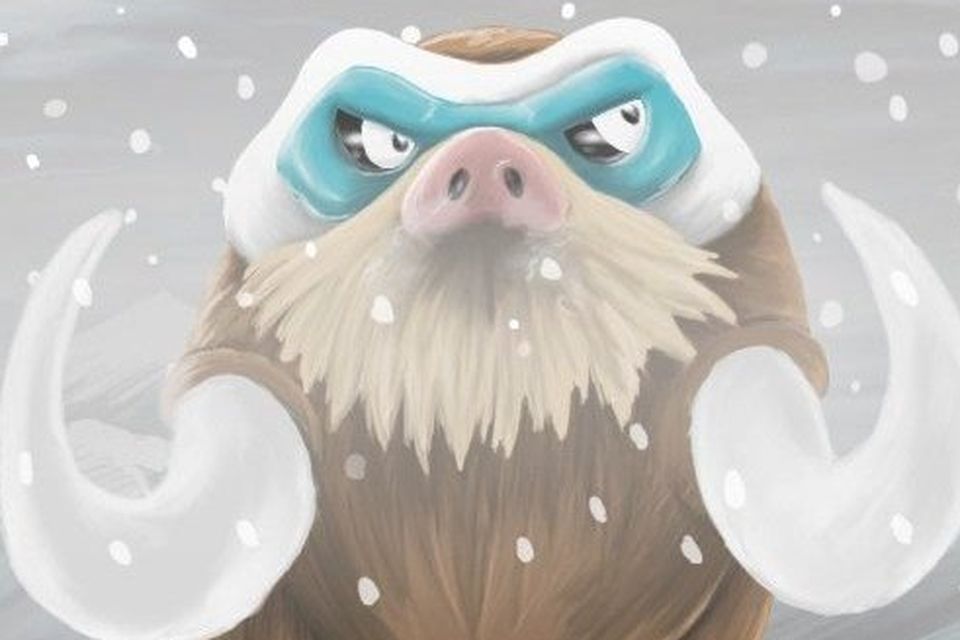 A RARE BEAST: The Pokemon Mamoswine. The Prom in Salthill, Galway, is perfect for a spot of Pokemon hunting