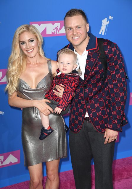 Heidi Montag, Spencer Pratt and son Gunner (PA)