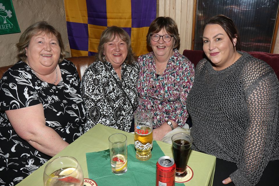 Trish Morris, Mary Doyle, Benny Morris and Marie Morris at the 40th anniversary of Marshalstown Camogie Club in Redmonds of Scarawalsh. Photo: John Walsh