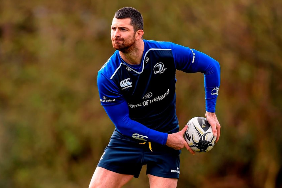Leinster’s Rob Kearney is back to boost the Blues for tonight’s RDS clash against Edinburgh Photo: Sportsfile
