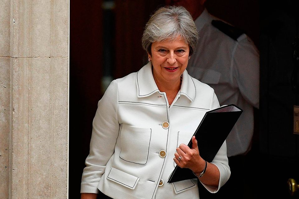 Backstop must be ‘temporary’: British Prime Minister Theresa May. Photo: Leon Neal/Getty Images