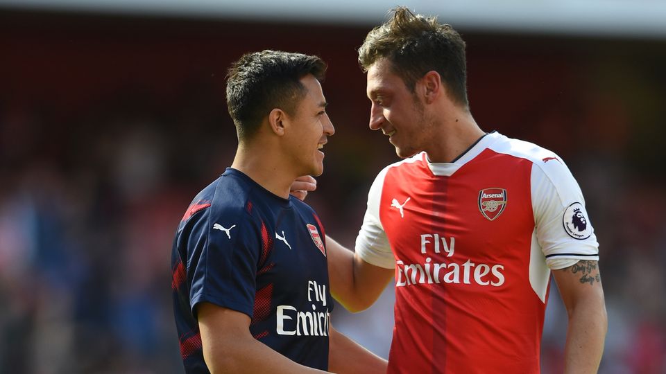 Alexis Sanchez, left, and Mesut Ozil could leave Arsenal for free next summer