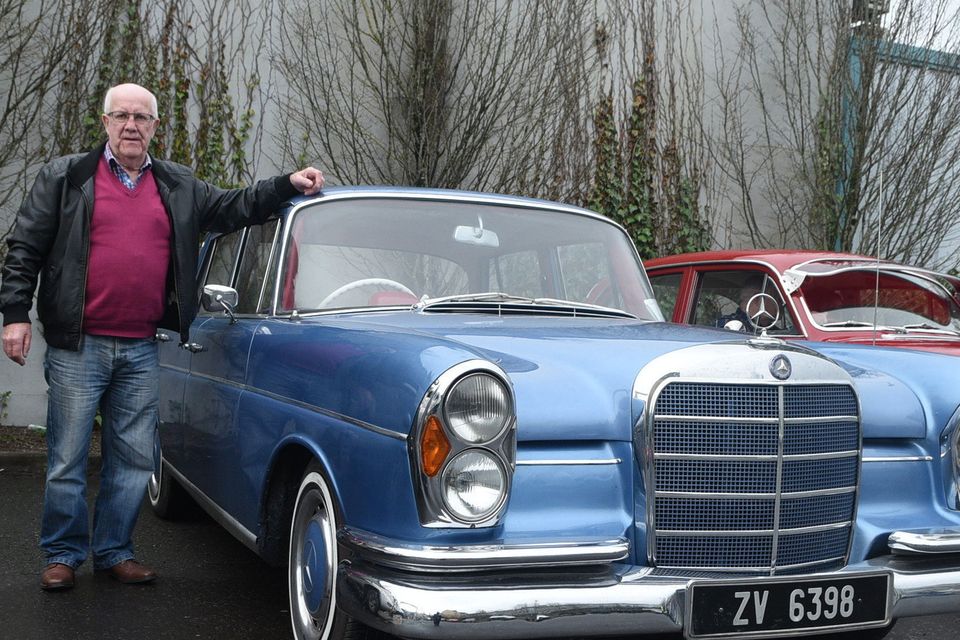 Denis O'Callaghan, Kiskeam and his 1967 Mercedes Benz at the Millstreet Vintage Run. Picture John Tarrant