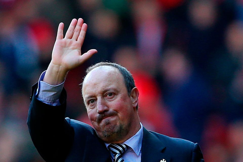 Rafael Benitez salutes the Anfield crowd during Newcastle United’s trip to Liverpool for their 2016 Premier League clash   Photo: Getty