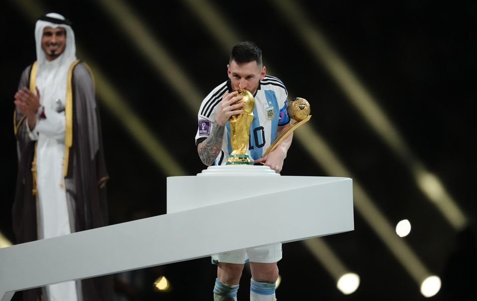 Messi captained Argentina to World Cup success last year (Nick Potts/PA)