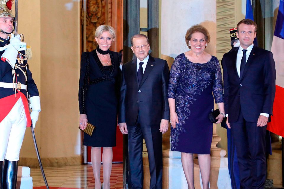 Brigitte Macron's Louis Vuitton Dress at State Dinner