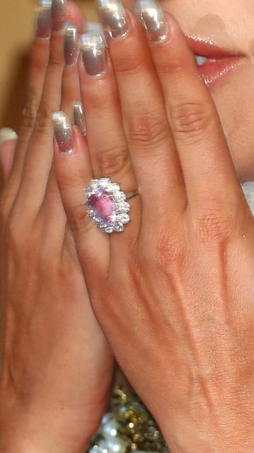 Lady gaga pink hot sale sapphire ring