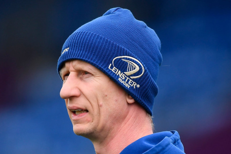 Leo Cullen looking on during training at Energia Park. Photo: Sportsfile